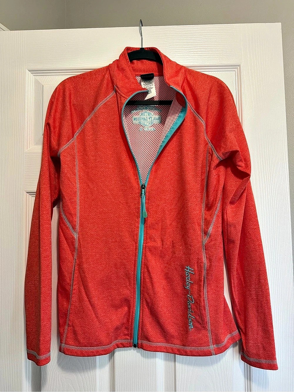 Harley-Davidson Full-Zip Jacket in Orange Size Medium Like New